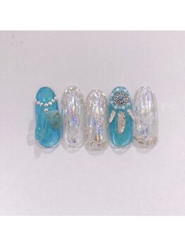 エトワール 大垣店(Etoile)/クリアカラー夏ネイル