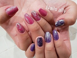 マグネットネイル×フラワー