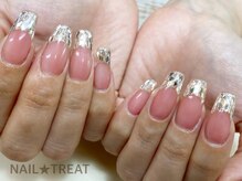 ネイルトリート 茨木駅前店(NAIL TREAT)/ガラスフレンチ