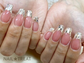 ネイルトリート 茨木駅前店(NAIL TREAT)/ガラスフレンチ