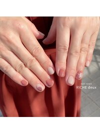 秋カラー×シーリングネイル