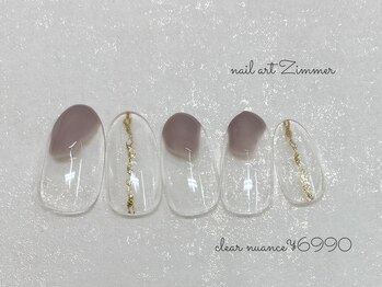 ネイルアート ジマー/クリアニュアンスコース¥6990