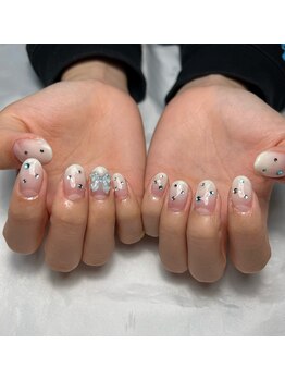 レディスペネイル ノマエ 名駅店(Redispe nail nomae)/White gradation