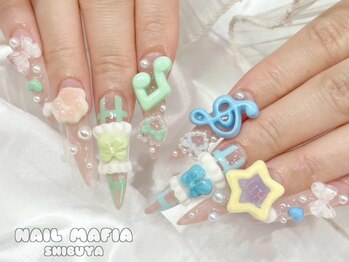 ネイルマフィア 渋谷(NAIL MAFIA)の写真/★NAILsGUSHの新ブランド!!派手痛パーツ店MAFIA★《来て、楽しい。見て、嬉しい。》最高級のアートNAILを…