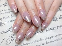 ラウト デコレーションアンドネイルサロン(Lauto Decoration&Nail Salon)/グレージュラメグラネイル