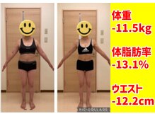岡谷市民美容整体院/【-11.5kg】卒業生紹介