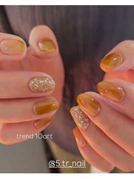 ゴトラネイル(5.tr_nail)/もややん淡色デザイン