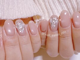 ハート埋め尽くしネイル