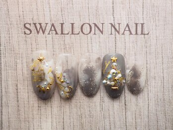 スワロンネイル(SWALLON NAIL)/クリスマスデザイン