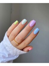 ヘブン ネイル 鶯谷(HEAVEN Nail)/夏のパステルミックスネイル
