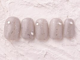 シルバーラメ綺麗めグレー￥5500