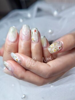 フラワーxマーベルネイル