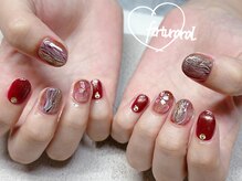 フォルトゥーナ 神田(Fortuna)/和装成人式前撮りネイル