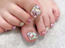 ネイルフロンティア 吉祥寺(NAIL FRONTIER)の雰囲気（ビジュ－埋めつくしフット11980円[吉祥寺/パラジェル/手描き]）