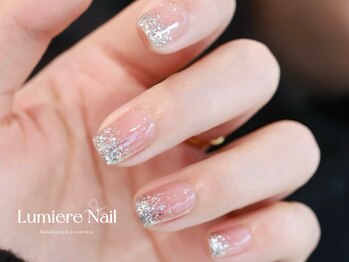 ルミエール ネイル モンナカ(Lumiere Nail Monnaka)/オンブレフレンチ/冬ネイル
