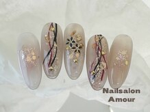 アムールユシマテン 上野湯島店(Amour)/ キラキラ秋のネイルコース¥7980