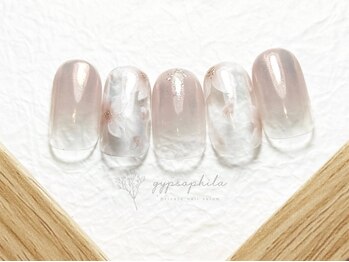 ジプソフィリア(gypsophila)の写真/春を彩るふんわり可愛い指先へ♪高技術×本格ケアで「なりたい」を叶える、大人女子のためのシンプルネイル