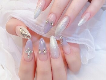 ネイルサロン デコール(NAIL SALON Decor)/キラキラクロスネイル