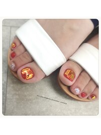 オーロラフットネイル