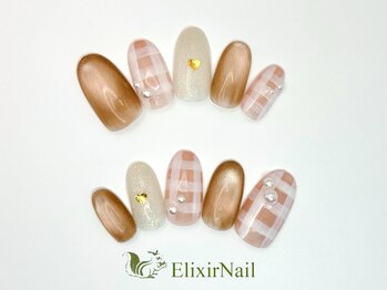 エリクサーネイル 渋谷(Elixir Nail)/定額aシンプル/クーポン使用