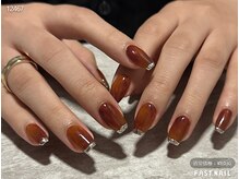 ファストネイル ららぽーと門真店(FAST NAIL)/べっ甲×ミラーフレンチネイル