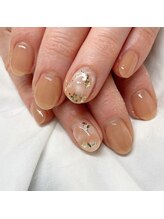 ミントリーフ バイ リート(Mint leaf by Reat)/ピンクブラウンネイル（定額）