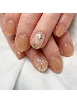 ミントリーフ バイ リート(Mint leaf by Reat)/ピンクブラウンネイル（定額）