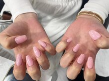 クリスタルネイル ゆめタウン夢彩都(CRYSTAL NAIL)/ワンカラー＋ストーン