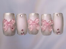 ジェミーネイル シンジュク(Jemiy nail shinjuku)/エアブラシチークリボン¥10480