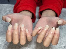 ヒミツキチ 恵比寿店(himitsukichi)/ホワイトミラーネイル