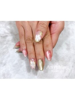 エニシング ネイルアンドケア(Anything Nail&Care)の写真/憧れの手元へ長さだし！パラジェル使用。ジェルネイルで指先から美しく輝く体験を◎