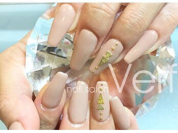 ネイルサロン べルフ(nail salon Verf)/スクエアオフ×ベージュ