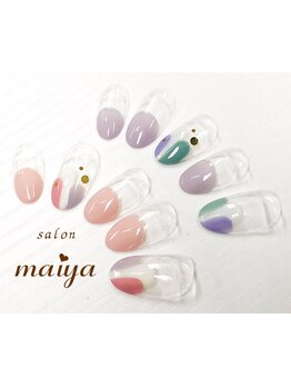 変形フレンチネイル