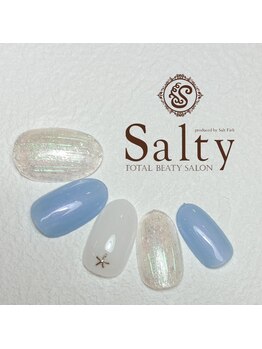 ネイルアンドアイラッシュサロン ソルティ 寺田町(salty)/ミラーネイル