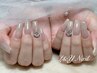 【ちょいアート派に◎】画像持ち込みOK／2本デザイン×長さ出し ¥9500