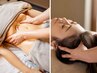 【からだの巡り解消】炭酸ヘッドスパ&腸もみオイルリンパ75分
