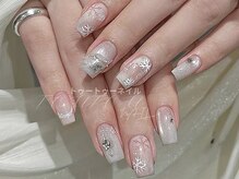 トゥートゥー(TOUTOU)/白クリスマスネイル