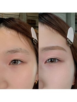 ムー(moo.)/まつげパーマ+アイブロウ