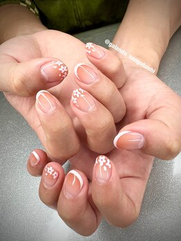 ★春フレンチ桜ネイル★