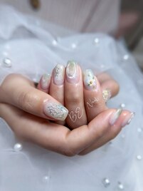 フラワーxマーベルネイル