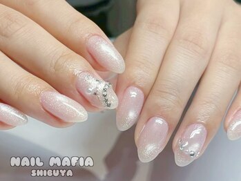 ネイルマフィア 渋谷(NAIL MAFIA)の写真/【ラメグラ・ワンカラ-￥5500♪】技術・雰囲気・おもてなし…どこをとっても大満足な数少ない上質サロン☆