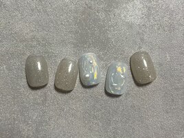 ラメ/パール/ワンカラー/グレー