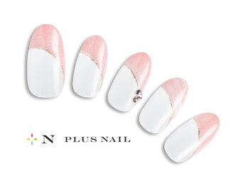 プラスネイル 銀座中央通り店(PLUS NAIL)/【332】マーブルフレンチ￥6,039