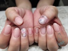 ネイルプラスユウ(NAIL+U)/桜シンプルネイル