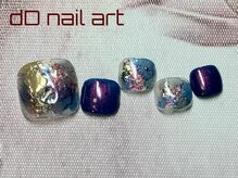 ディーディーネイルアート(dD nail art)/フットdesignアートコース¥7,700
