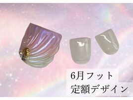 6月フットネイル定額デザイン