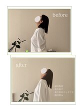キャルム(CALME)/上を向いた姿勢も変化