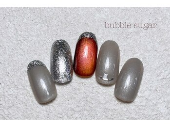 バブル シュガー バイ ネイルクローネ(bubble sugar by.nail crone)/オフィスフレンチネイル