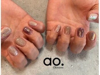 アオ おもろまち(ao.)/85min/Brown nail Nailao.沖縄