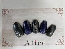 ネイルアンドアイラッシュ アリス(Alice)/デザインネイル￥7500（税込）